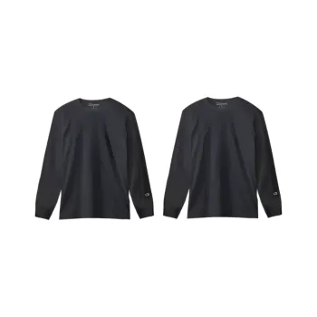 Champion T Shirt Men's Black, 2 Pack