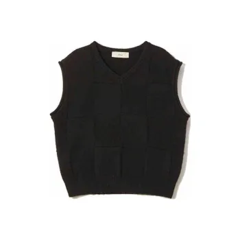 Dunst Unisex Divide V Neck Knit Vest