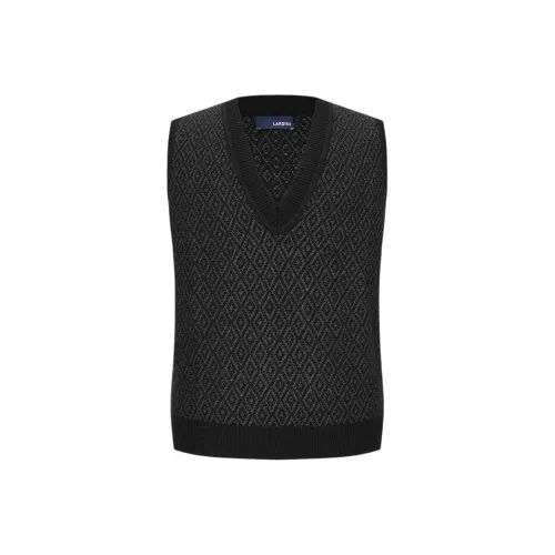 LARDINI Knitwear Men's Black Gray Jacquard
