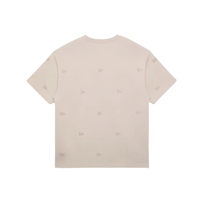 New Era FW24 T Shirt Unisex Ecru-1