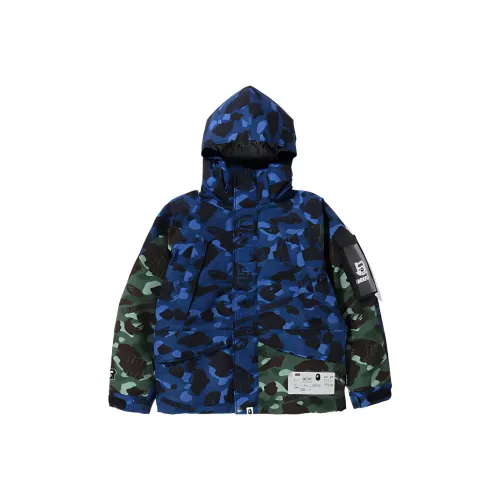 A BATHING APE X UNDEFEATED Color Camo Snowboard Down Jacket