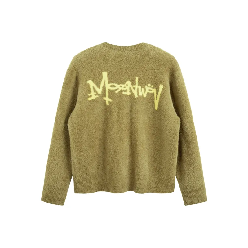 MOONWAV Knitted Fabric Cardigan Unisex-2