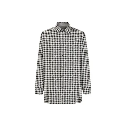 FENDI Reversible Monogram Checked Overshirt