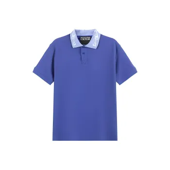 VERSACE JEANS COUTURE SS24 Polo Shirt Men's Blue