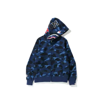 A BATHING APE Color Camo Shark Full Zip Hoodie SS22