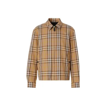Burberry Reversible Check Cotton Harrington Jacket