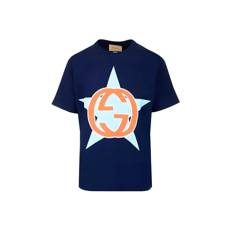 GUCCI Star Interlocking Gg T shirt-0