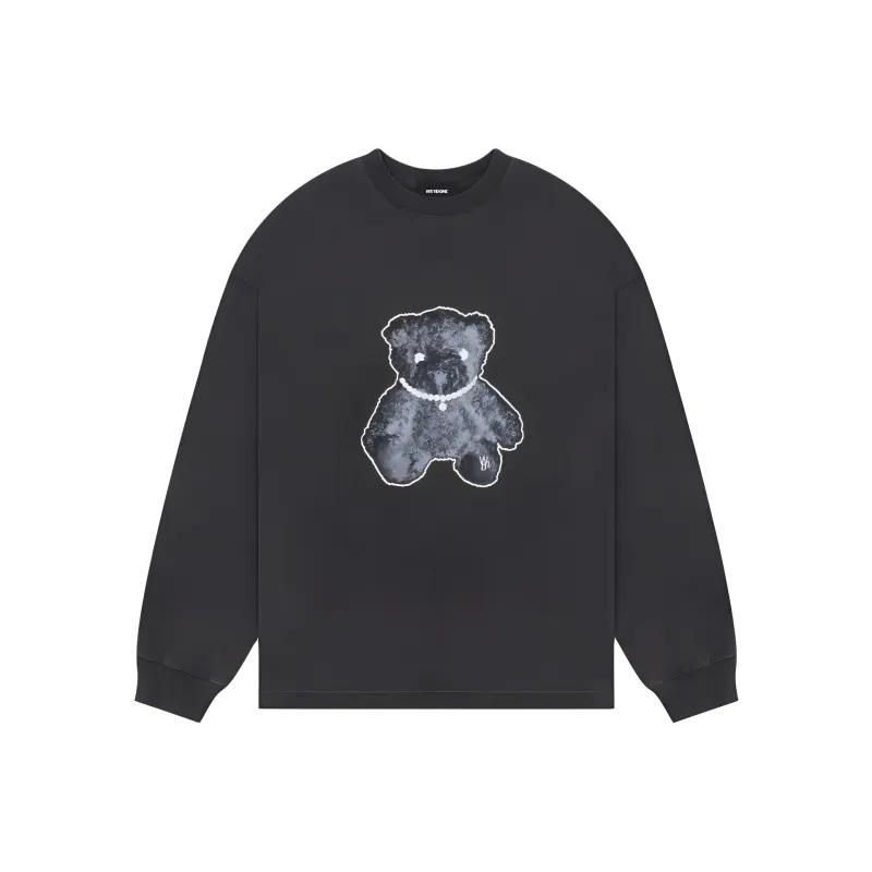 WE11DONE Teddy Bear-print Cotton T-shirt-0