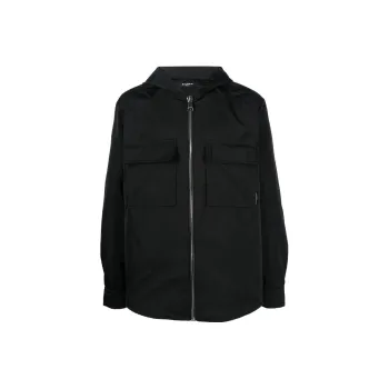 BALMAIN Cargo Hooded Zipped Lightweight Jacket