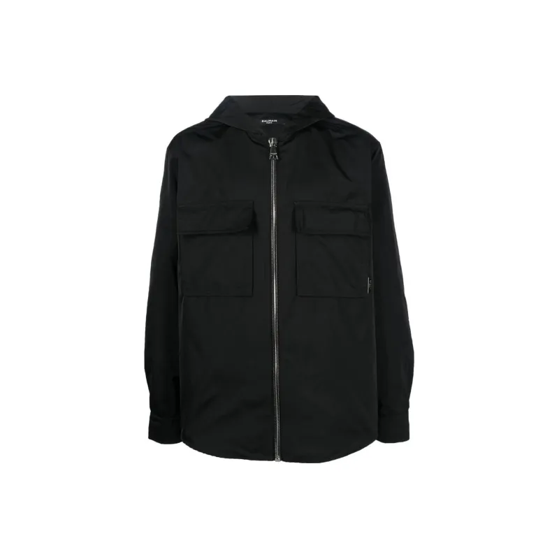 BALMAIN Cargo Hooded Zipped Lightweight Jacket-0