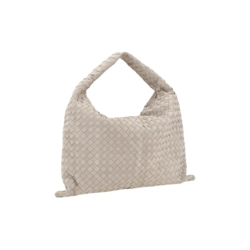 Bottega Veneta Hop Calfskin Tote Bag, Shopping Bag, Handbag Tubas Women's White-2