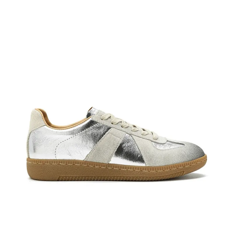 VCA Skateboard Shoes Women's Low Top Silver-1