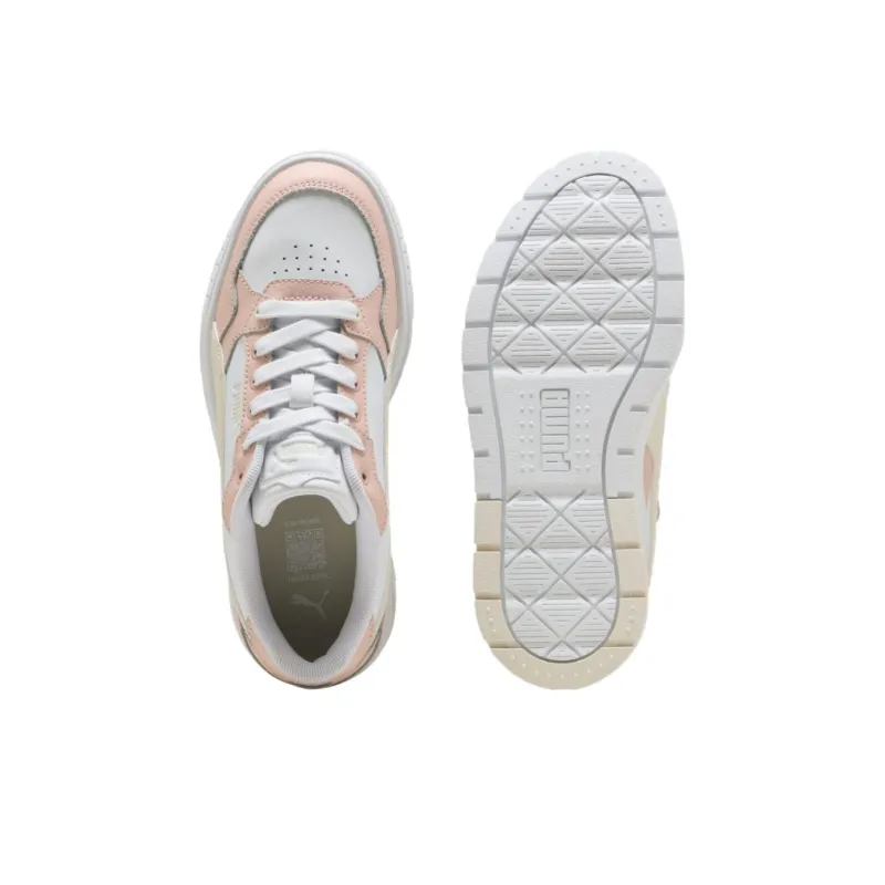 PUMA Karmen II Anti Slip Wear Resistant Low Top Skateboard Shoes Women's White Pink-3