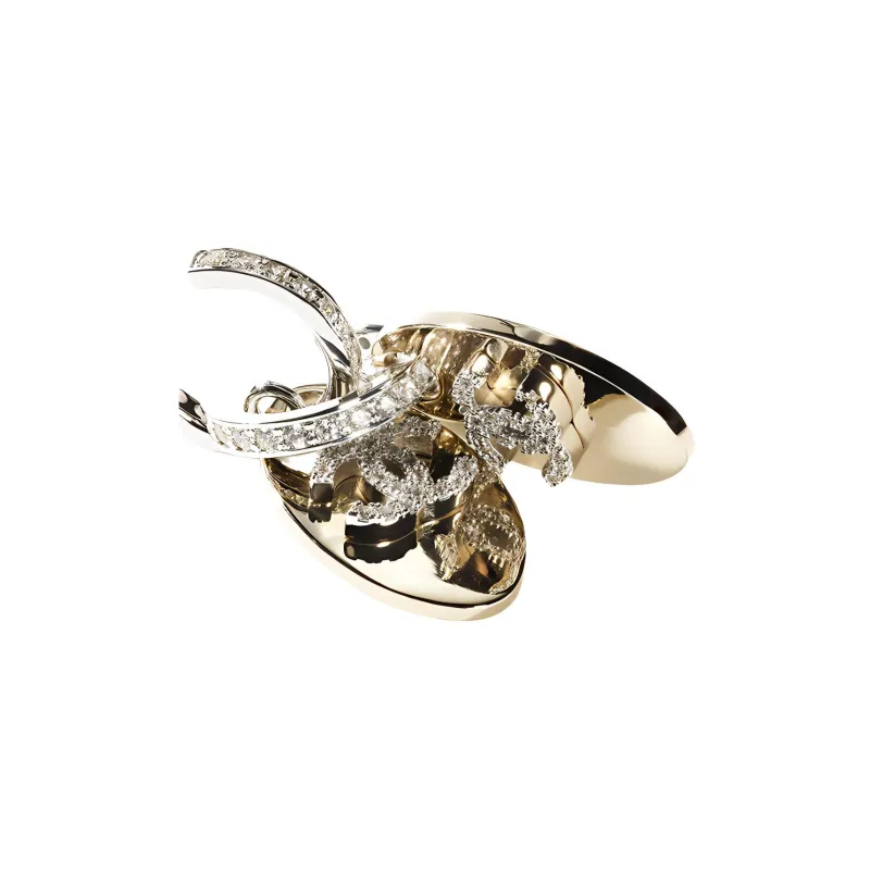CHANEL Earrings Women's Gold-1