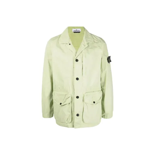 STONE ISLAND Jackets Men Yellow