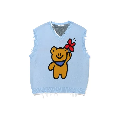 Guuka x Agaho Tank Tops Unisex Light Blue