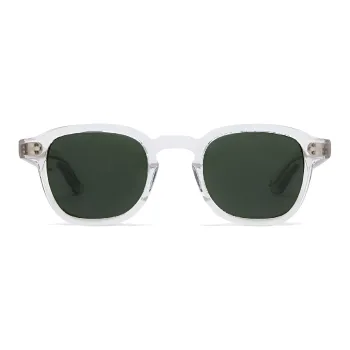 MOSCOT Acetate Irregular Shape Sunglasses Unisex Transparent