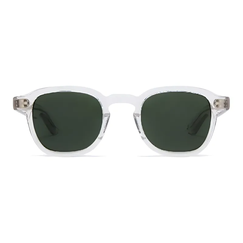 MOSCOT Acetate Irregular Shape Sunglasses Unisex Transparent-0