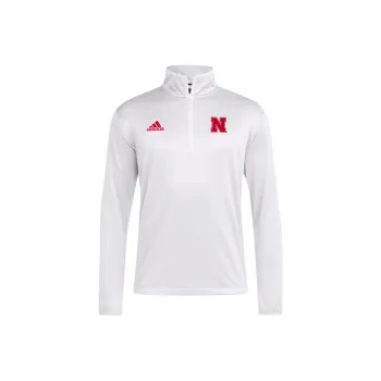 Adidas Free Shipping With AdiClub Nebraska Cornhuskers Long Sleeve 1/4 Zip Knit Jacket