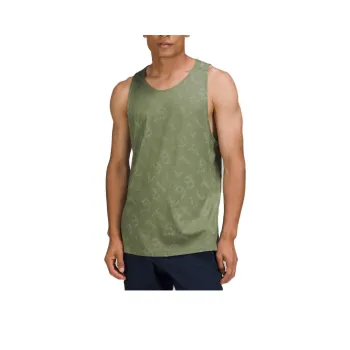 Lululemon Tank Tops *Jacq Men's Camouflage Jacquard Green Twill Green Fern