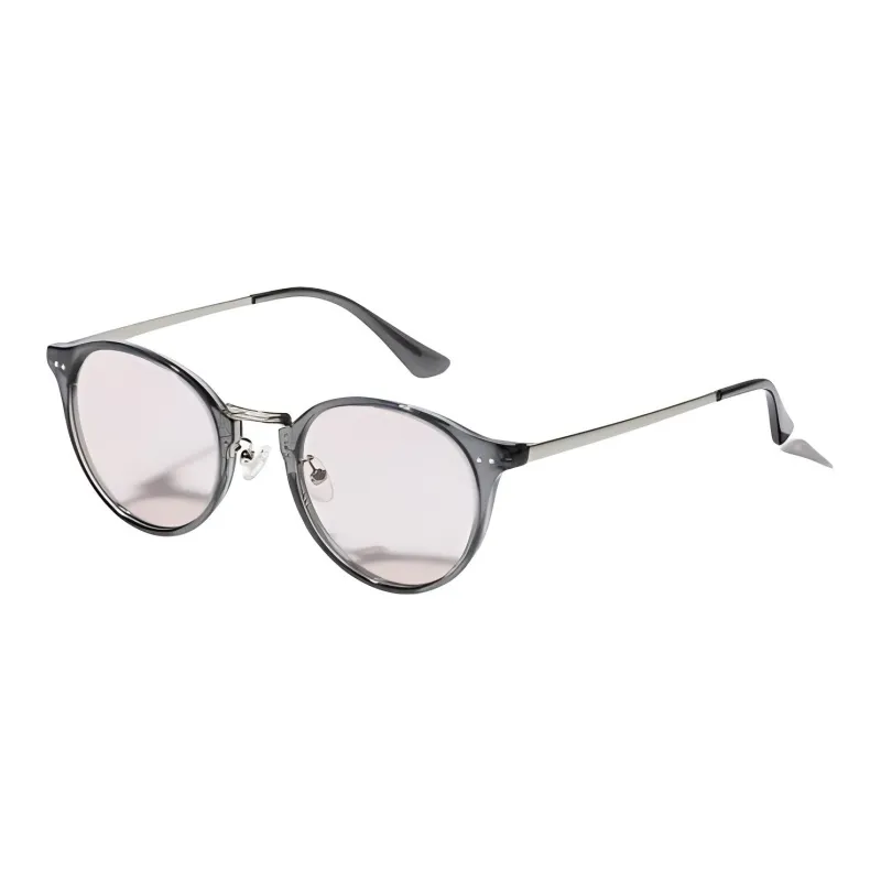 UNIQLO Plastic Metal Round Sunglasses Unisex Black-0