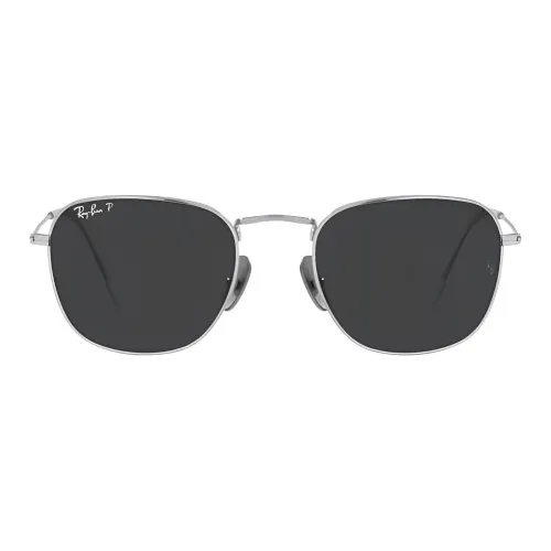 RayBan Titanium Acetate Metal Square Sunglasses Women's Silver