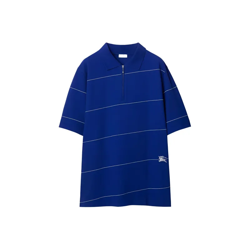 Burberry SS24 Polo Shirt Men's Blue-0