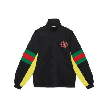 GUCCI Logo Patch Web Motif Jacket
