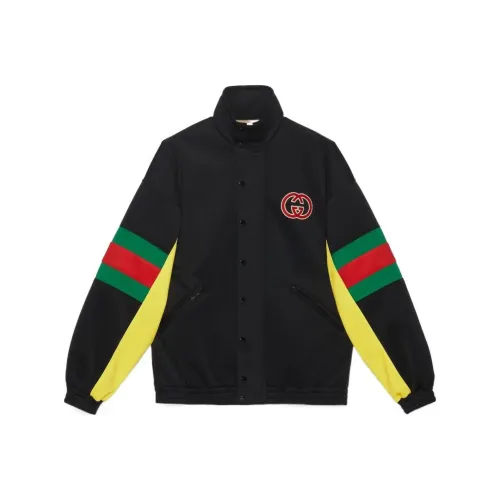 GUCCI Logo Patch Web Motif Jacket