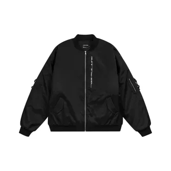 RUNNINWHEEL Loose Fit Jacket Unisex Black