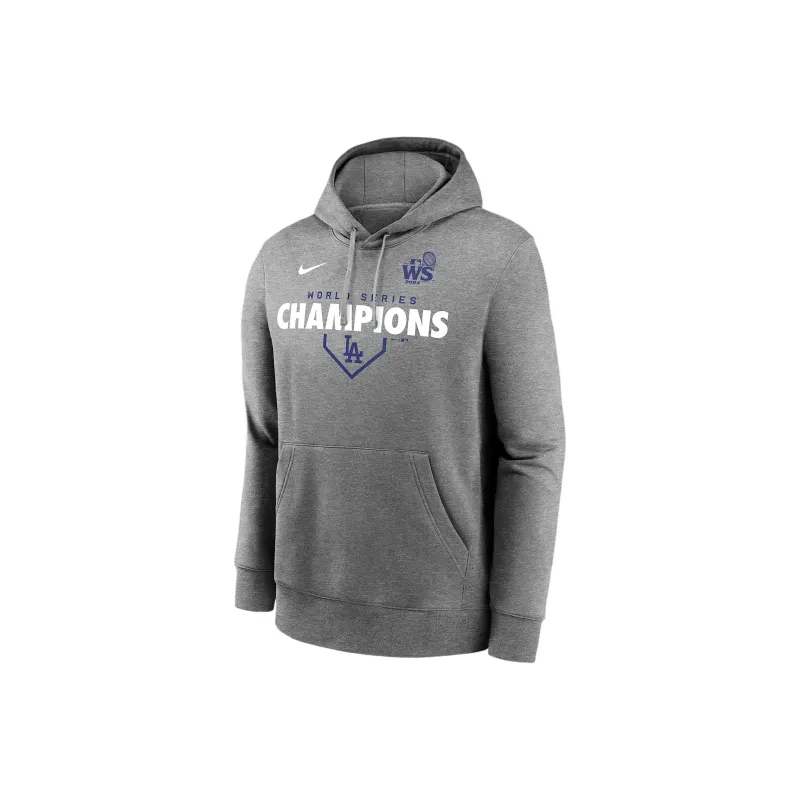 Nike Los Angeles Dodgers 2024 World Series Champions Lockup Club Men's Nike Mlb Pullover Hoodie-0