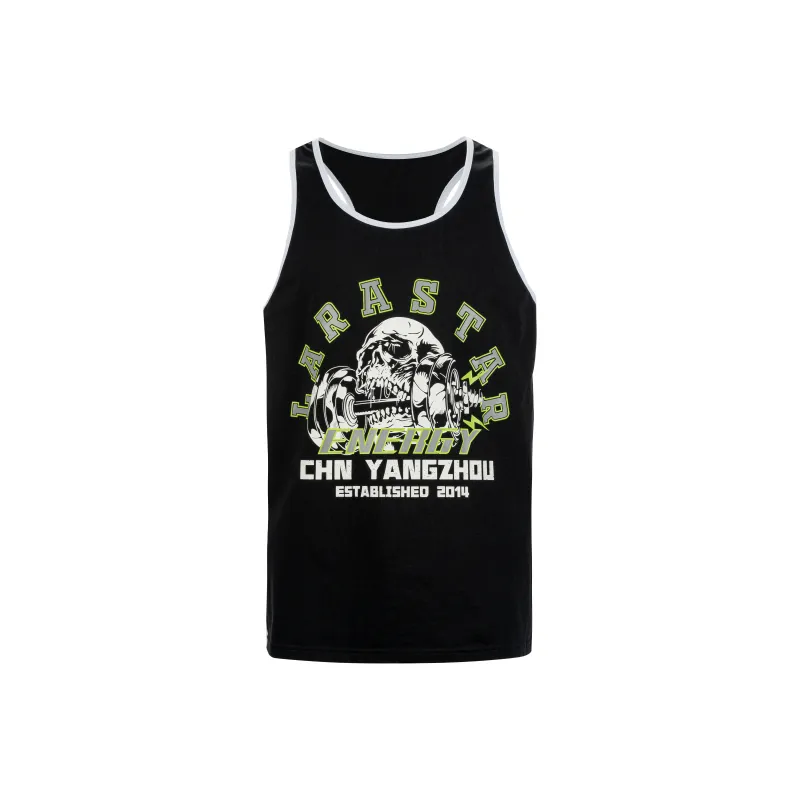 LARA STAR Tank Top Unisex Black-0