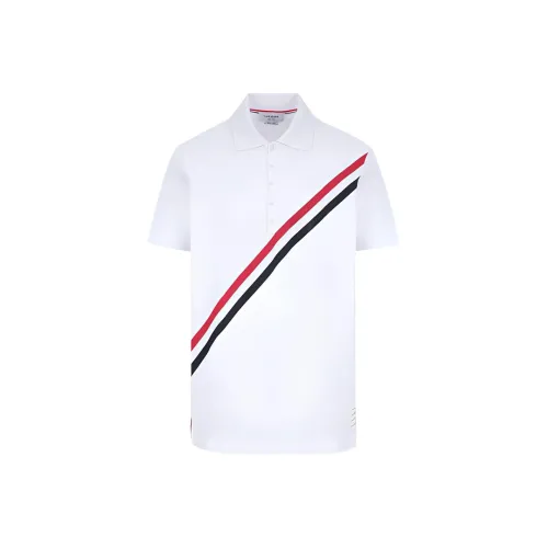 THOM BROWNE Trompe L' Oeil Cotton Polo Shirt