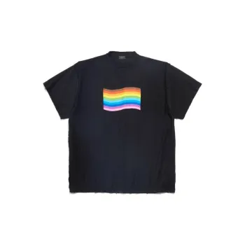 Balenciaga T Shirt Loose Fit Style Unisex Black