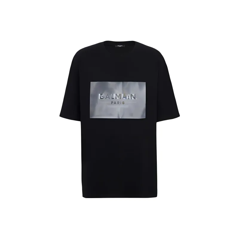 BALMAIN Main Lab Holographic T Shirt-0