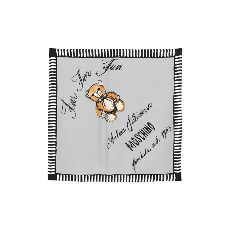 MOSCHINO Teddy Bear motif Scarf-0