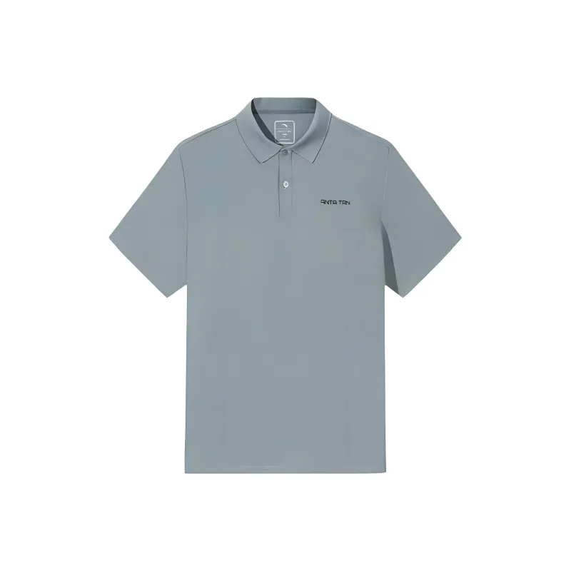 Anta Variety Training Collection Polo Shirt Men's Turquoise Green-0
