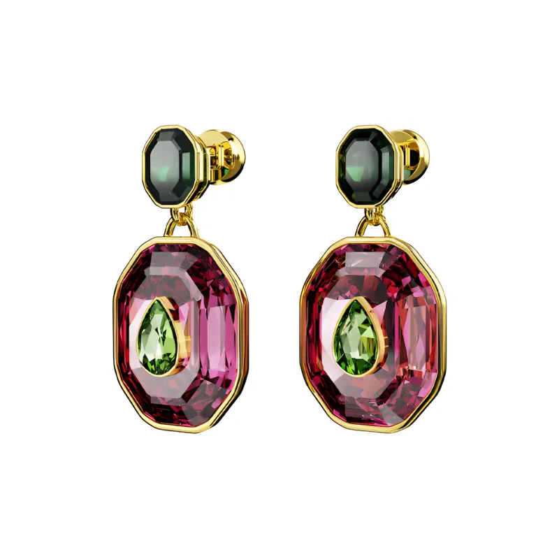 Swarovski Chroma Gold-Plated Earrings Women's-2