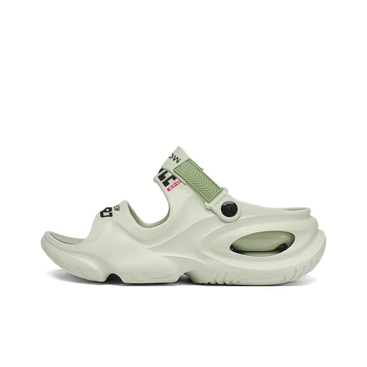 MIIOW Beach Sandals Unisex Black Gray/Mint Green/Orange/White Black-2
