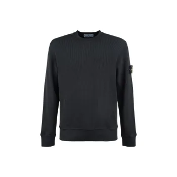 STONE ISLAND Logo Patch Crewneck Knitted Jumper