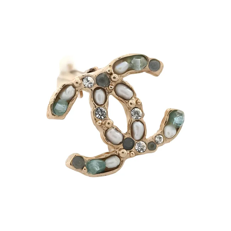 CHANEL Pre-Owned 1986-1988 CC Clip-on Earrings-1