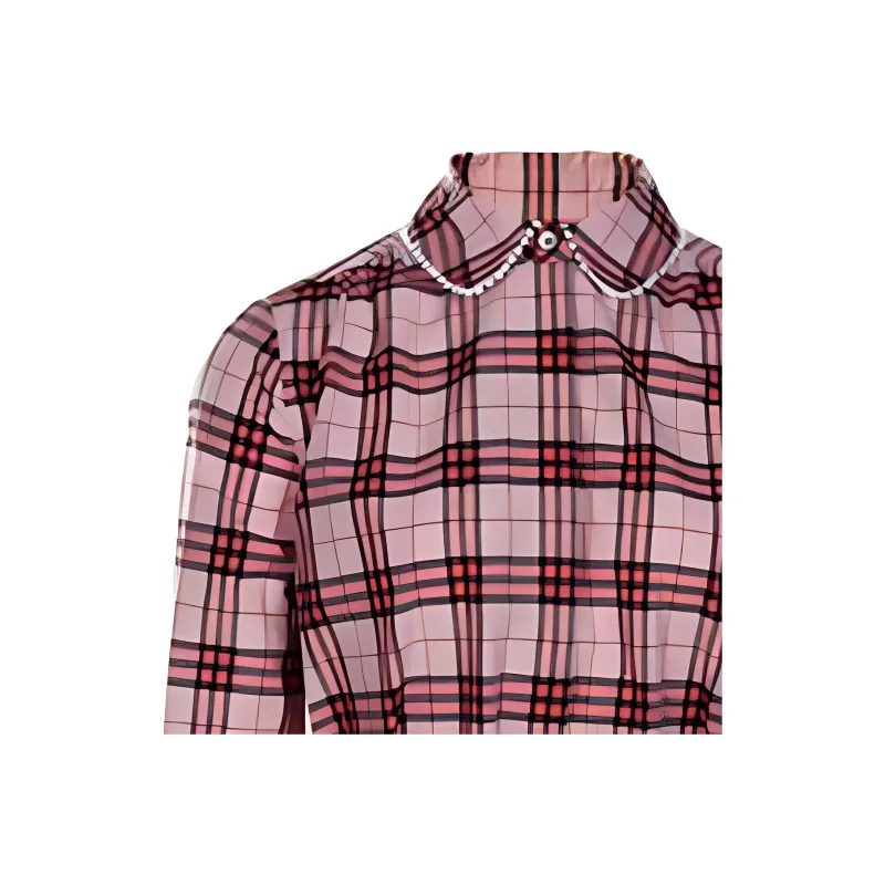 Burberry Long Sleeved Dress Women's Pink-2