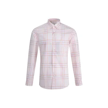Burberry Shirts Men Pink