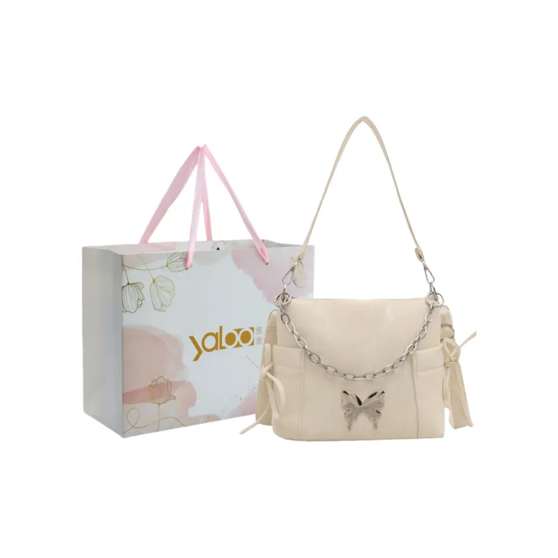 Yalu PU Shoulder Bag, Crossbody Bag Unisex White/Silver/Black/Pink/Green-0