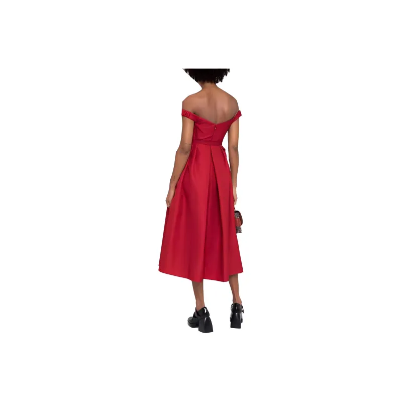 Self-portrait Sleeveless Dresses Women's Red-1