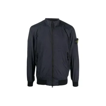 STONE ISLAND Logo patch Sleeve Bomber Jacket