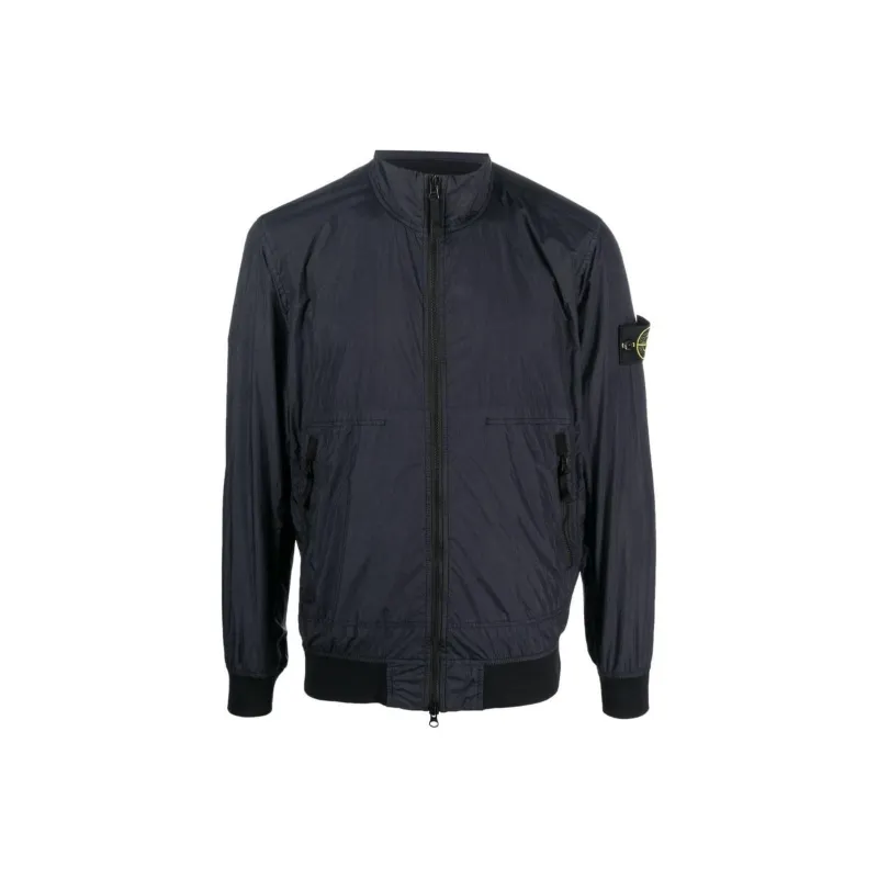 STONE ISLAND Logo patch Sleeve Bomber Jacket-0