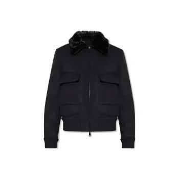 FENDI Jackets Men Dark Gray
