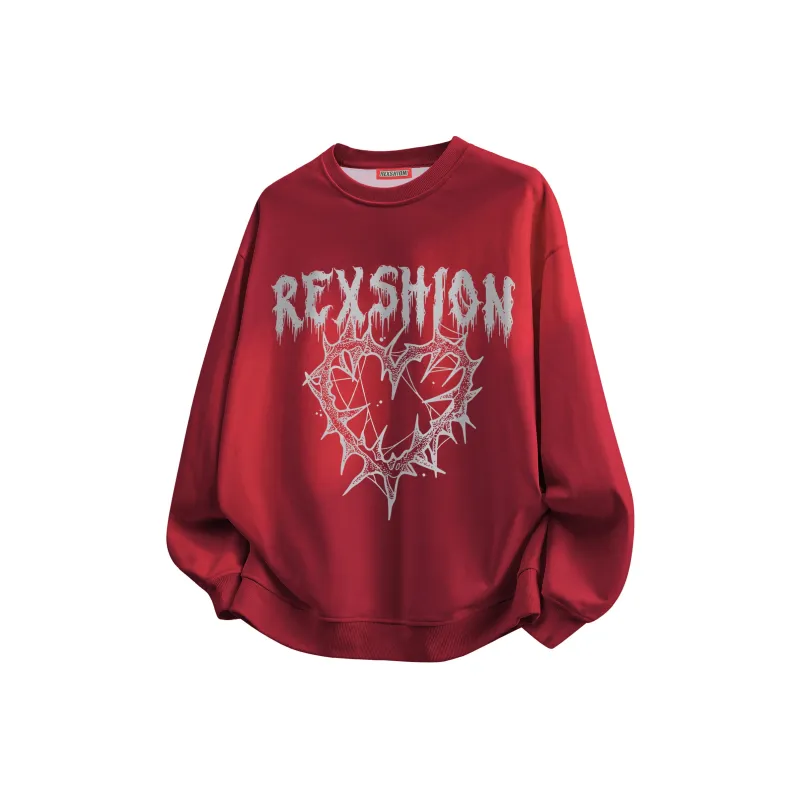 REXSHION Sweatshirt Unisex Black-11