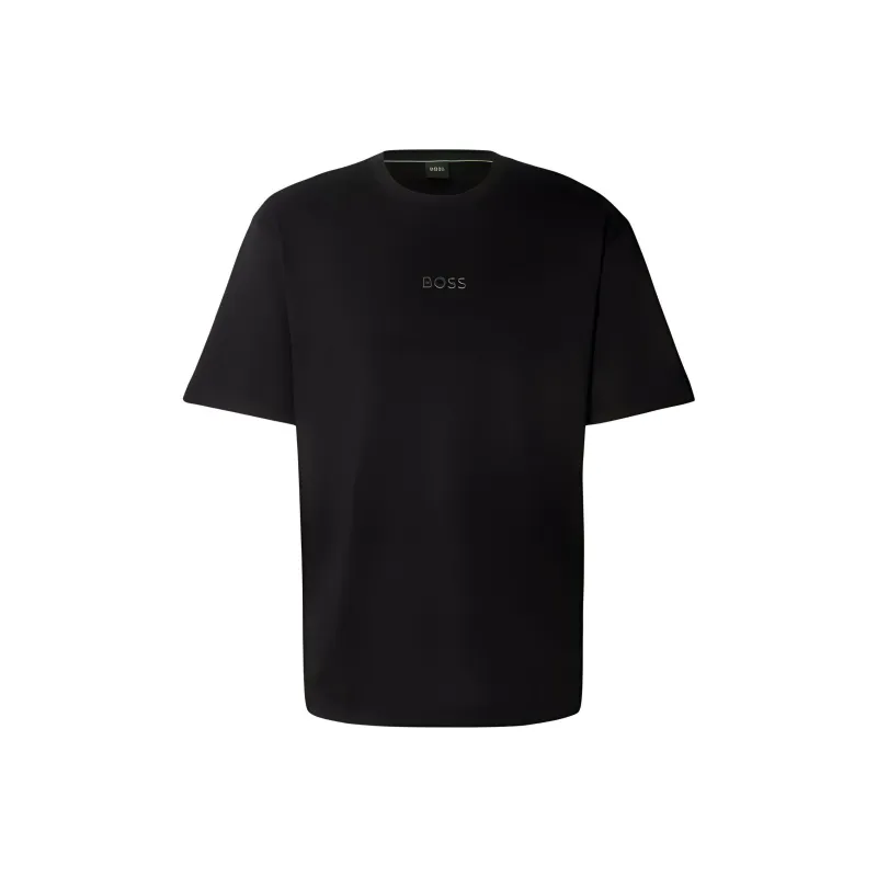 HUGO BOSS Logo Embossed Crewneck T Shirt-0